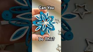 Easy Blue amp White Quilled Snowflake Tutorial ❄️  Paper quilling snowflakes [upl. by Anni]