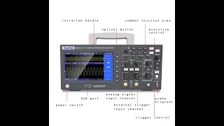 Hantek DSO2D15 Digital Oscilloscope DSO2C10 2D10 2 Channels 150MHz Osciloscópio 25MHz Signal Genera [upl. by Ahern]