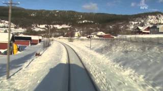 Cab Ride Norway  Trondheim  Bodø Winter Nordland Line [upl. by Sarilda329]