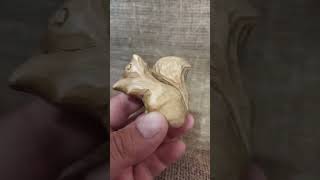 The Acorn Keeper – HandCarved Wooden Squirrel Statue [upl. by Veradis484]