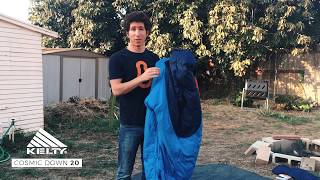 Kelty Cosmic Down 20 Sleeping Bag Video Review [upl. by Ecinej]