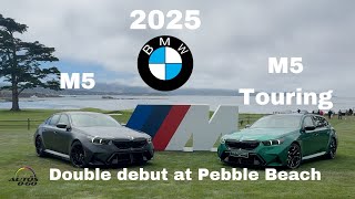 2025 BMW M5 and M5 Touring debut at Pebble Beach with CEO Frank van Meel [upl. by Ysnat]