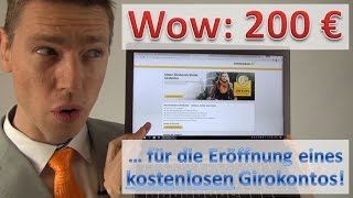 Commerzbank 200 € für Neukunden [upl. by Elburr]