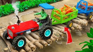 DIY tractor Farm Diorama with house for cow pig ep3 date 22 Oct 2024 [upl. by Einallem]