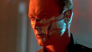 Steelworks T800 vs T1000 Extended scene  Terminator 2 Remastered [upl. by Ecertak]