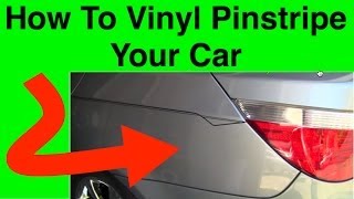 How To Pinstripe  Learn To Pinstripe Your Car  Simple Vinyl Pin Striping Techniques [upl. by Nerhtak]