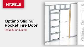 Häfele Optimo Sliding pocket fire door  Installation Guide [upl. by Juanne882]