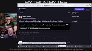 408 pythonpreference onlymanaged 313t  Python Bytes [upl. by Anigriv852]