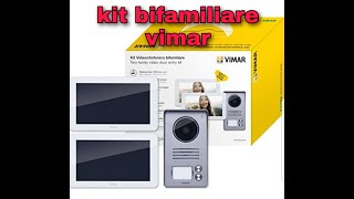 kit videocitofonico bifamiliare vimar K40916 [upl. by Raddi]