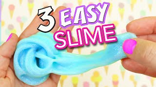 HOW to MAKE SLIME  3 FUN colorful IDEAS  aPasos Crafts DIY [upl. by Nylsor]