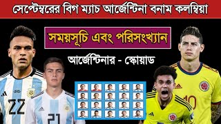 আর্জেন্টিনার বিশ্বকাপ বাছাইপর্বের ম্যাচ ২০২৪ Argentina Vs Colombia 2024 World Cup Qualifiers [upl. by Aristotle]