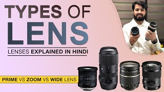 Type Of Camera Lenses  Camera Lenses Explained In Hindi [upl. by Kosiur]