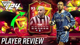 ONLY 65K 93 GOLAZO HERO VIALLI PLAYER REVIEW EA FC24 ULTIMATE TEAM [upl. by Ingalls]