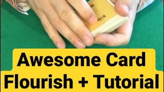 AWESOME Card Flourishes Tutorial  Cardistry Tutorial shorts cardistry [upl. by Noyar60]