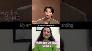 Wi Ha Jun First indian Interview on Squid Games 2 [upl. by Lyontine]