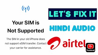 Airtel eSIM Transfer From Old iPhone to New iPhone [upl. by Eciened323]