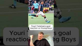 Youri Tielemans goal reaction vs Young Boys avfc championsleague youngboys tielemans reaction [upl. by Omolhs]