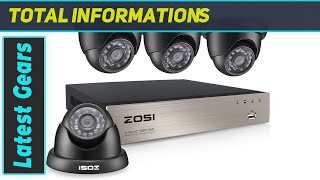 ZOSI 8 Channel 1080P HDTVI Surveillance System with Night Vision Dome Cameras [upl. by Yelda]