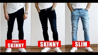 Erkeklerde Jean Seçimi  Super Skinny  Skinny  Slim Fit  3 Önemli Tavsiye [upl. by Devi]