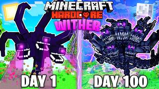 I Survived 100 Days as a WITHER STORM in HARDCORE Minecraft [upl. by Etteiram]