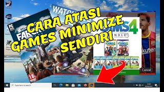 cara mengatasi game minimize sendiri di laptop windows 10 [upl. by Lynette557]