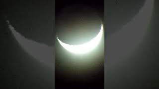 Waxing Crescent Moon 🔭🌒 8AUG2024 astronomy telescope crescentmoon timelapse [upl. by Peg792]