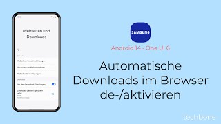 Automatische Downloads im Browser deaktivieren oder aktivieren Samsung Internet [upl. by Ruhtracam]