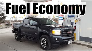 2022 GMC Canyon  Fuel Economy MPG Review  Fill Up Costs [upl. by Janina]