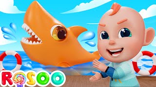 Beach Song  Baby Shark Doo Doo Doo  Rosoo Nursery Rhymes amp Kids Songs [upl. by Boiney]