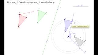 Drehung Geradenspiegelung Verschiebung [upl. by Kared]