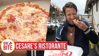 Barstool Pizza Review  Cesares Ristorante Bristol PA [upl. by Ardnasyl]