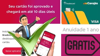 Cartão aprovando Caraĵas visa Goud um Ano anuidade grátis quem vai senta dedo Cuida 🤑 [upl. by Arahsit]