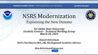 National Spatial Reference System Modernization NSRS Advantages over NAD83 [upl. by Lorenz]