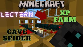 Minecraft 120 One Hit Kill Cave Spider XP Farm [upl. by Holmes]