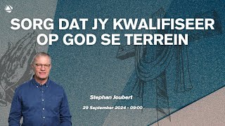 SORG DAT JY KWALIFISEER OP GOD SE TERREIN  29 SEPTEMBER 2024 [upl. by Ynobe]