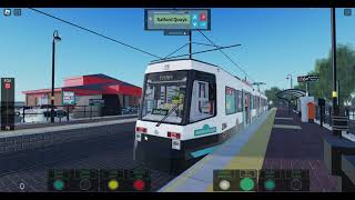 Roblox Manchester Retrolink custom route Crumsall to Salford Quays [upl. by Tibbitts]