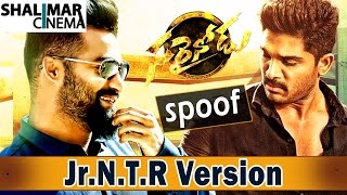 Allu Arjun quot Sarainodu quot Telugu Movie Teaser Spoof  JrNTR Version  Shalimarcinema [upl. by Sanders]