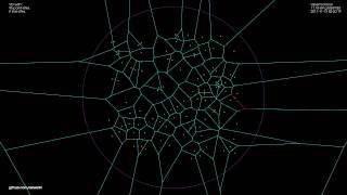 point and linesegment voronoi diagram algorithm animation [upl. by Aisereht]