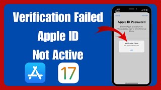 How To Fix Verification Failed This Apple ID is Not Active 2024 [upl. by Aaron13]