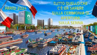 OLIMPIADI PARIGI 2024 TUTTO SULLA CERIMONIA DI APERTURA DEI GIOCHI [upl. by Wager540]