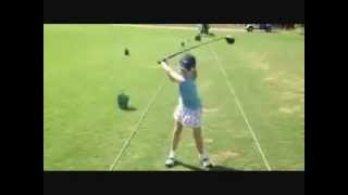 Our awesome little girl playing golf 2012 as seen on Channel Nines Today Show [upl. by Nollie486]