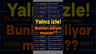 How eile En önemli kullanılan ingilizce ifade ler türkçe öğreniyorum [upl. by Lebana]