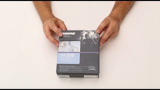 Unboxing Shure Auriculares Aislantes de Sonido SE315 [upl. by Russ]