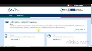 Tutorial per richiesta DID e ATTESTATO DISOCCUPAZIONE nel sito ANPAL [upl. by Sharai]