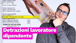 Detrazioni da lavoro dipendente 2024 come si calcola e quanto aumenta il netto [upl. by Franzen875]