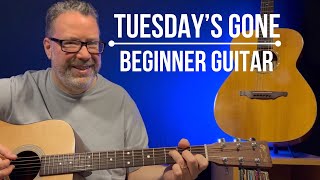 Easy Lynyrd Skynyrd Guitar Lesson Tuesdays Gone [upl. by Anead]