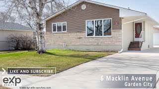 House For Sale at 6 Macklin Avenue in Garden City Winnipeg [upl. by Rawdon]