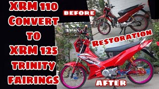 XRM 110 CONVERT TO XRM 125 TRINITY Timelapse HONDA XRM COVERSION RESTORATION [upl. by Janeva889]