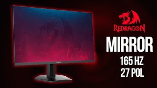 Monitor Gamer  Redragon Mirror  165HZ e 90 DCIP3 INCRÍVEL PARA EDIÇÃO [upl. by Kurtzig973]