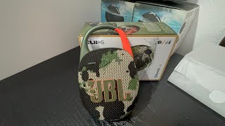 🆕 JBL Clip 5 IP67 Bluetooth Auracast camouflage 7W 12 h autonomie💥Unboxing [upl. by Anaeerb]